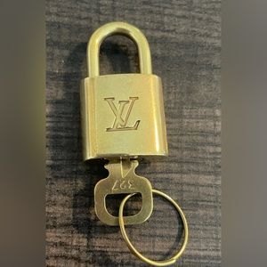 Authentic Louis Vuitton Lock and Key Accessory Travel Bag Shoulder Bag Lock